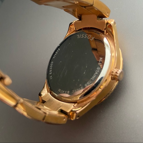 Last Chance FOSSIL Stella Stainless Steel Watch Gold Colored - Picture 7 of 10